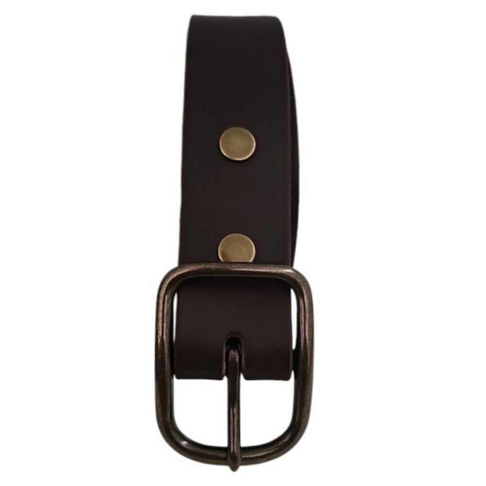 Tecovas Leather Belt Men 32 Brown Made USA Western Removable Buckle NWOT